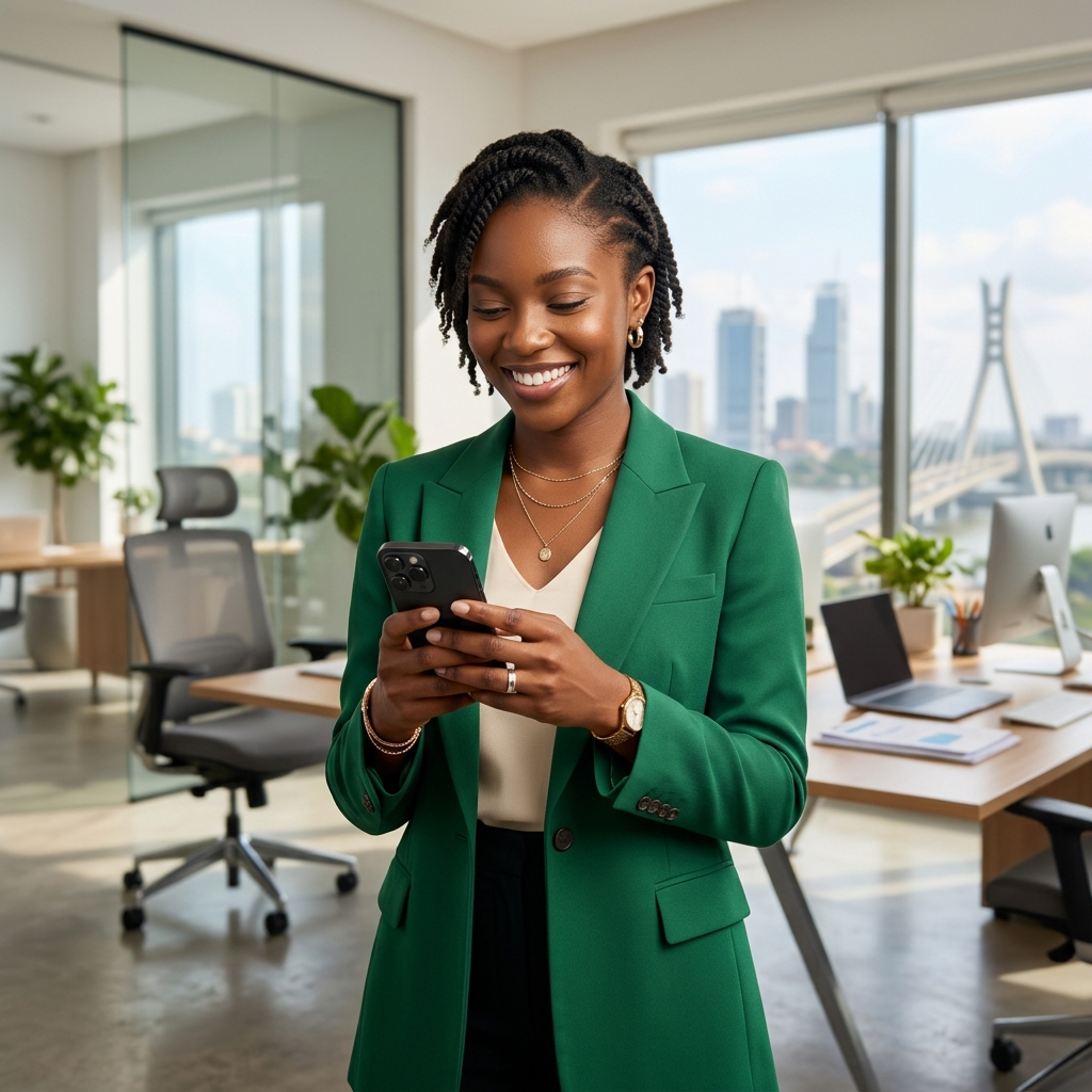 Professional Nigerian entrepreneur using Tari1
